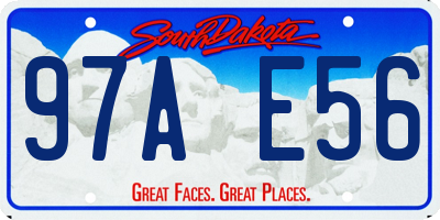 SD license plate 97AE56