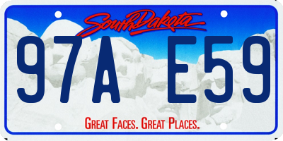 SD license plate 97AE59