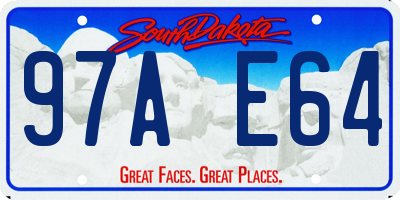 SD license plate 97AE64