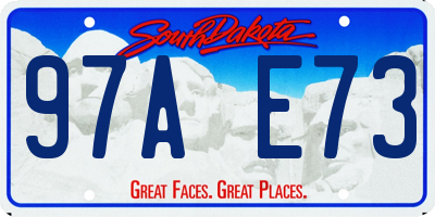 SD license plate 97AE73