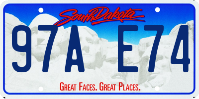 SD license plate 97AE74