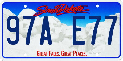 SD license plate 97AE77