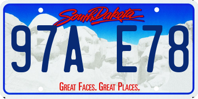 SD license plate 97AE78