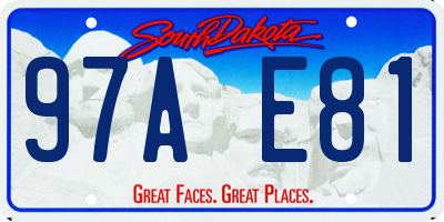 SD license plate 97AE81