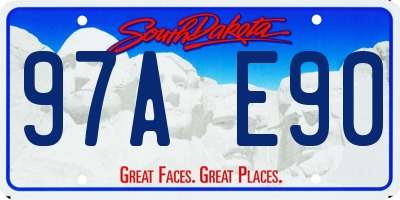 SD license plate 97AE90