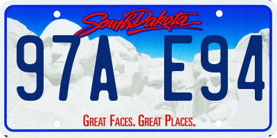 SD license plate 97AE94