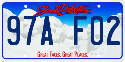 SD license plate 97AF02