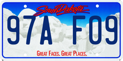 SD license plate 97AF09