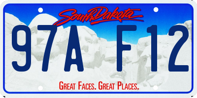 SD license plate 97AF12