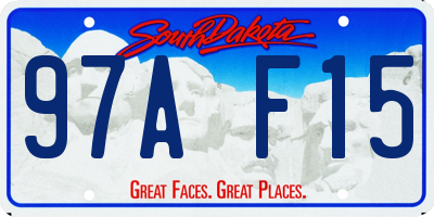 SD license plate 97AF15