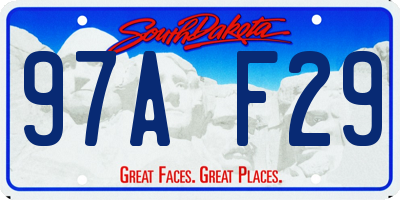 SD license plate 97AF29