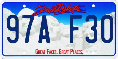 SD license plate 97AF30