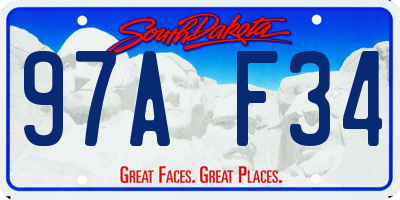 SD license plate 97AF34