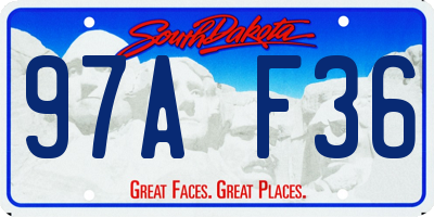 SD license plate 97AF36