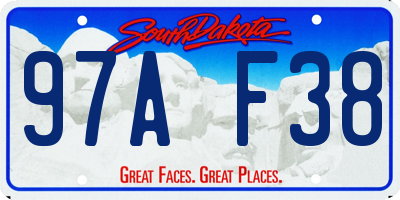 SD license plate 97AF38