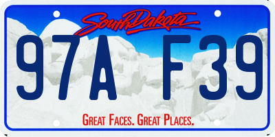 SD license plate 97AF39