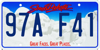 SD license plate 97AF41