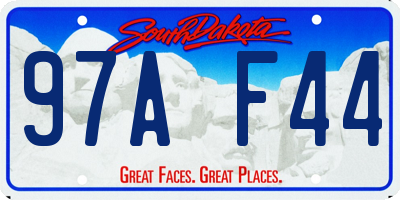 SD license plate 97AF44