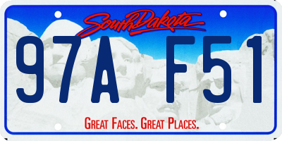 SD license plate 97AF51