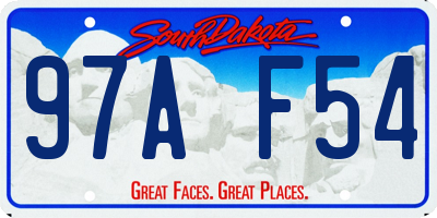 SD license plate 97AF54