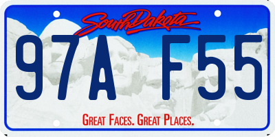 SD license plate 97AF55