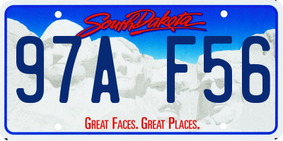 SD license plate 97AF56