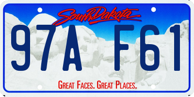 SD license plate 97AF61