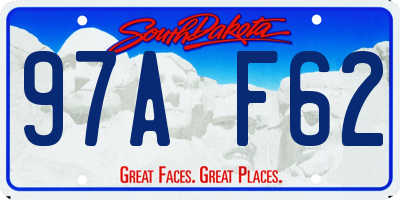 SD license plate 97AF62