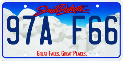 SD license plate 97AF66