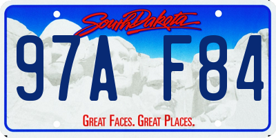 SD license plate 97AF84