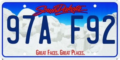 SD license plate 97AF92