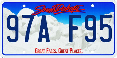 SD license plate 97AF95