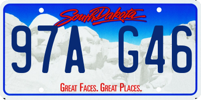 SD license plate 97AG46