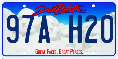 SD license plate 97AH20