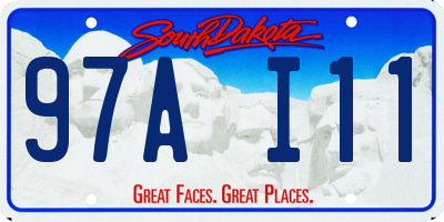 SD license plate 97AI11