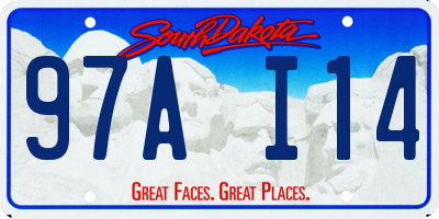 SD license plate 97AI14