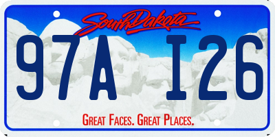 SD license plate 97AI26