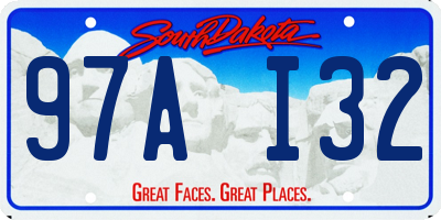 SD license plate 97AI32