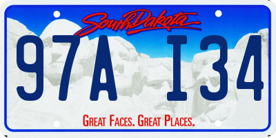 SD license plate 97AI34