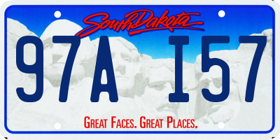 SD license plate 97AI57