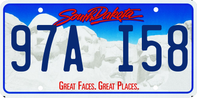 SD license plate 97AI58