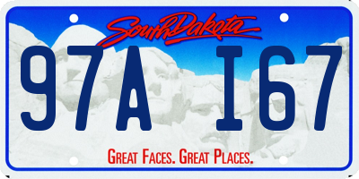 SD license plate 97AI67