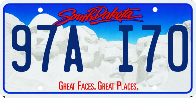 SD license plate 97AI70