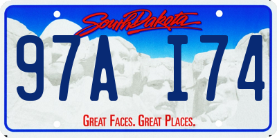 SD license plate 97AI74