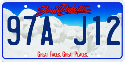 SD license plate 97AJ12