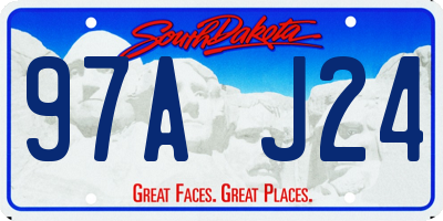 SD license plate 97AJ24