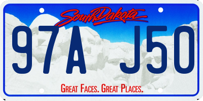 SD license plate 97AJ50