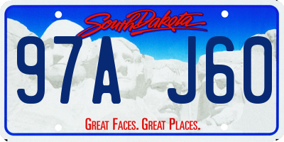 SD license plate 97AJ60