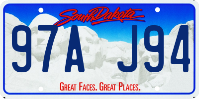 SD license plate 97AJ94