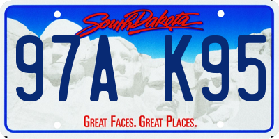 SD license plate 97AK95